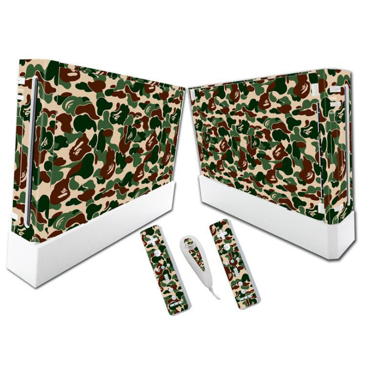 KTX-989907 Wii Console and Dual Remote PVC Decal Sticker Cover with Ventilation Slots