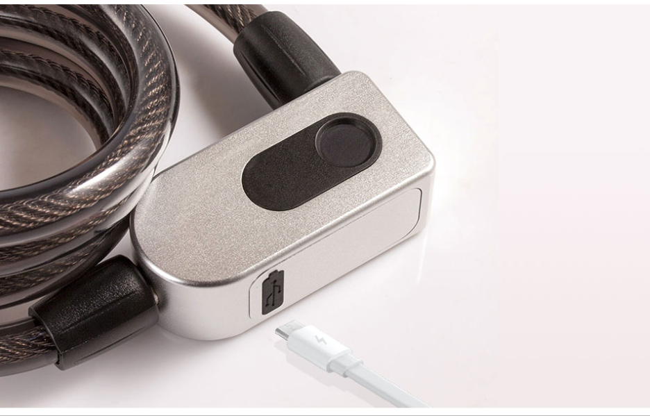 HKM-142739 Smart Bicycle Lock with Keyless Entry and Alarm System