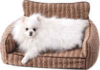 HKM-368147 Orthopedic Cat Couch Pet Bed with Removable Cover - 26x19x11.8 Inch, Soft Fabric, Non-Slip Design, Ideal for Small Dogs and Cats