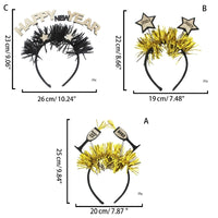 HKM-880659 New Year's Celebration Headband with Happy New Year Design