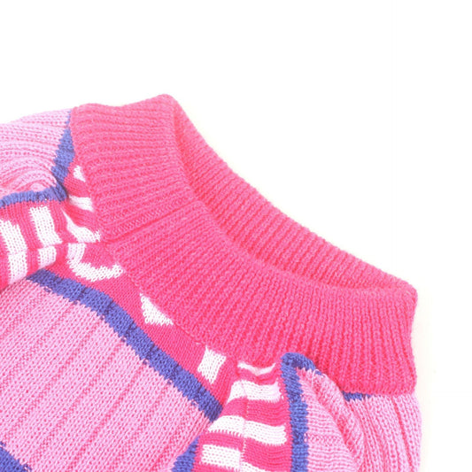 HKM-471123 Lightweight Cotton Ice Silk Sweater for Pets in Home Love Pink - Available Sizes S to XXL
