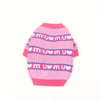 HKM-471123 Lightweight Cotton Ice Silk Sweater for Pets in Home Love Pink - Available Sizes S to XXL
