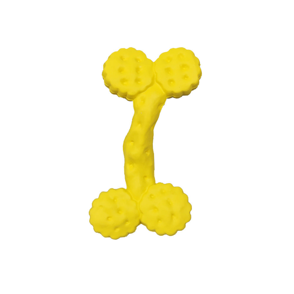 HKM-850963 Durable Bite-Resistant Dog Toy in Various Fun Shapes and Colors, Made of Non-Toxic Rubber