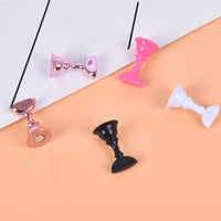 HKM-234259 Acrylic Transparent Nail Polish Holder with Magnet Chessboard Practice Base