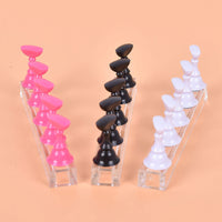 HKM-234259 Acrylic Transparent Nail Polish Holder with Magnet Chessboard Practice Base