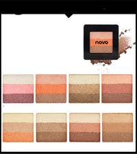 HKM-685843 Trichromatic Eyeshadow Palette with Three Universal Shades for Concealing