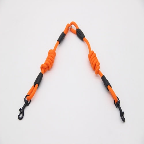 HKM-607443 Double Traction Rope for Dog Walking Training - 1.8m Length, Durable Nylon Material
