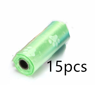 HKM-627667 Pet Cleaning Waste Bags with Footprint Design - 15 Count Roll