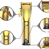 HKM-382227 USB Rechargeable Diamond Cutter Hair Clipper with 2500mAh Battery and Accessories
