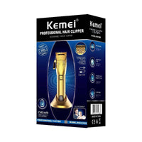 HKM-382227 USB Rechargeable Diamond Cutter Hair Clipper with 2500mAh Battery and Accessories