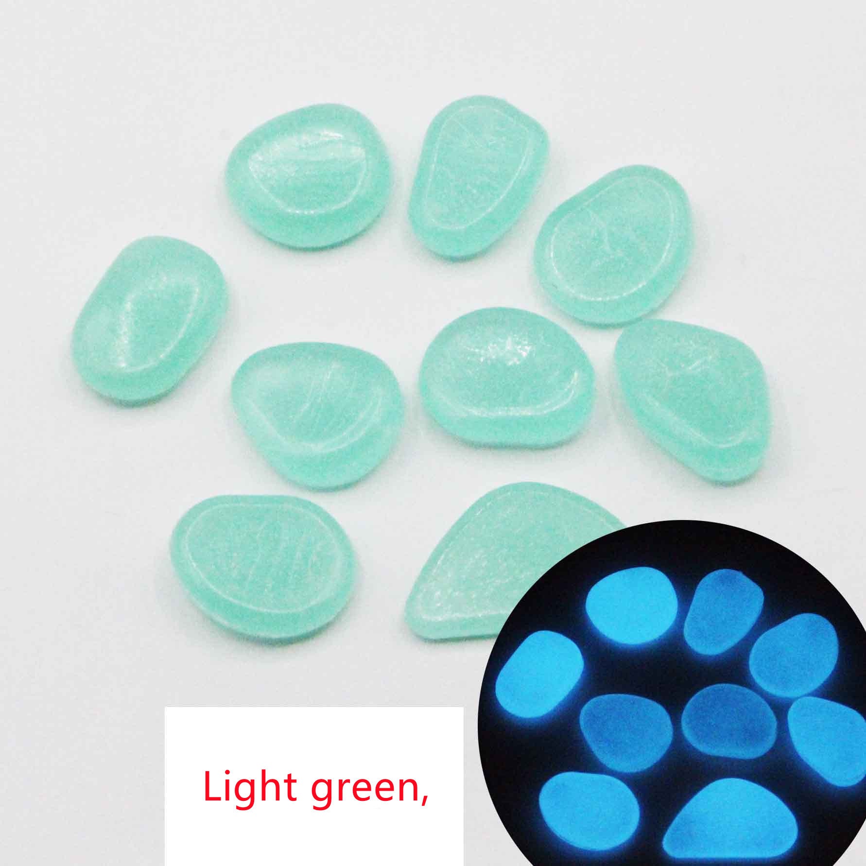HKM-860819 Luminous Fluorite Pebbles for Night Fishing – Durable and Attractive Artificial Stones for Enhanced Bait Visibility