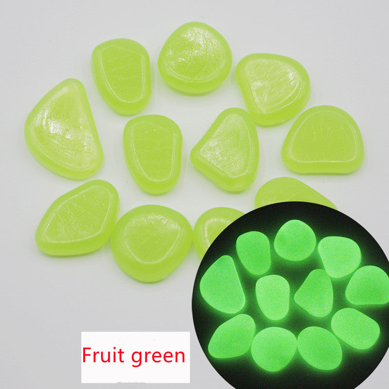 HKM-860819 Luminous Fluorite Pebbles for Night Fishing – Durable and Attractive Artificial Stones for Enhanced Bait Visibility