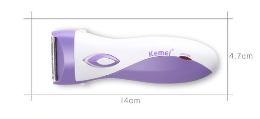 HKM-987347 High-Speed Shaving Hair Removal Device with Triple Blades and Anti-Clip System