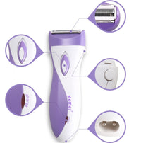 HKM-987347 High-Speed Shaving Hair Removal Device with Triple Blades and Anti-Clip System