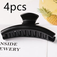 HKM-141651 Colorful Large Claw Clip for Women - Durable Plastic Hair Clamps & Accessories