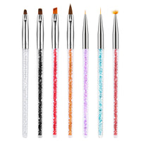 HKM-264723 Rhinestone Nail Art Drawing Pens - Set of 7 for Creative Nail Designs