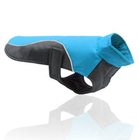 HKM-562195 Reflective Waterproof Dog Jacket in Blue and Red for Large Breeds - Multiple Sizes Available from S to 5XL