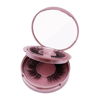 HKM-090579 Natural Magnetic Liquid Eyeliner with Handmade False Eyelashes and Tweezers Set