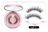 HKM-090579 Natural Magnetic Liquid Eyeliner with Handmade False Eyelashes and Tweezers Set