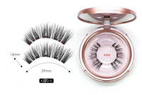 HKM-090579 Natural Magnetic Liquid Eyeliner with Handmade False Eyelashes and Tweezers Set