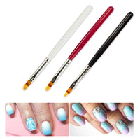 HKM-460179 Nail Art Smudge Pen for UV Gel Manicure - Precision Brush and Wood Handle