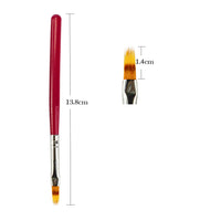 HKM-460179 Nail Art Smudge Pen for UV Gel Manicure - Precision Brush and Wood Handle