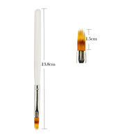HKM-460179 Nail Art Smudge Pen for UV Gel Manicure - Precision Brush and Wood Handle