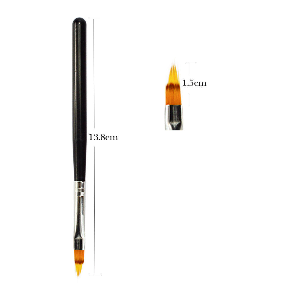 HKM-460179 Nail Art Smudge Pen for UV Gel Manicure - Precision Brush and Wood Handle