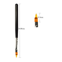 HKM-460179 Nail Art Smudge Pen for UV Gel Manicure - Precision Brush and Wood Handle