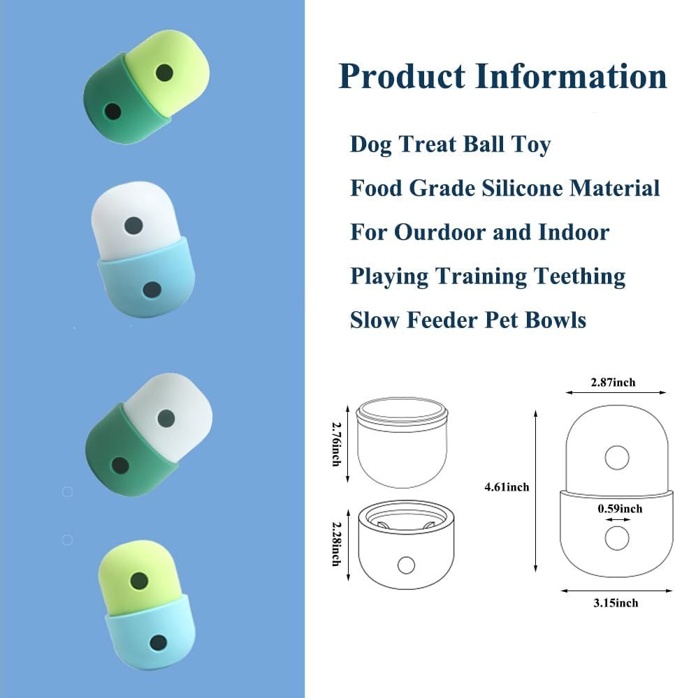 HKM-715283 Interactive Dog Treat Dispensing Puzzle Toy for Small to Medium Dogs - Promotes Healthy Digestion and Engages Natural Instincts