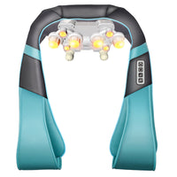 HKM-082195 Shiatsu Neck and Shoulder Massager with Heat and Adjustable Intensity, U-Shaped Design for Muscle Relief