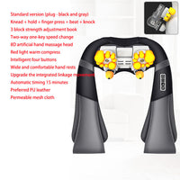 HKM-082195 Shiatsu Neck and Shoulder Massager with Heat and Adjustable Intensity, U-Shaped Design for Muscle Relief