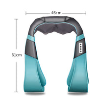 HKM-082195 Shiatsu Neck and Shoulder Massager with Heat and Adjustable Intensity, U-Shaped Design for Muscle Relief