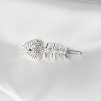 HKM-266131 Chic Alloy Rhinestone Hairpin with Alphabet Design for Women