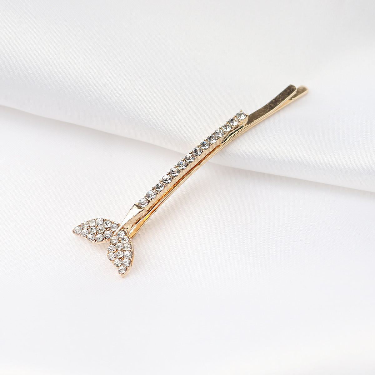 HKM-266131 Chic Alloy Rhinestone Hairpin with Alphabet Design for Women