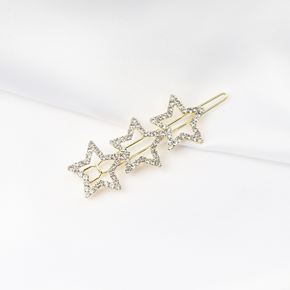 HKM-266131 Chic Alloy Rhinestone Hairpin with Alphabet Design for Women