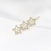 HKM-266131 Chic Alloy Rhinestone Hairpin with Alphabet Design for Women