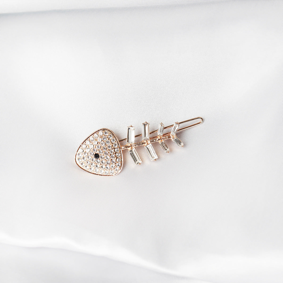 HKM-266131 Chic Alloy Rhinestone Hairpin with Alphabet Design for Women