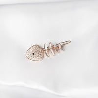 HKM-266131 Chic Alloy Rhinestone Hairpin with Alphabet Design for Women