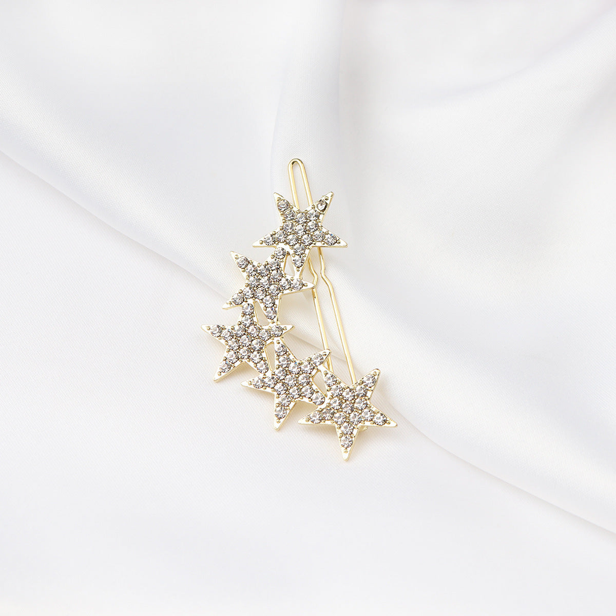 HKM-266131 Chic Alloy Rhinestone Hairpin with Alphabet Design for Women