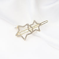 HKM-266131 Chic Alloy Rhinestone Hairpin with Alphabet Design for Women