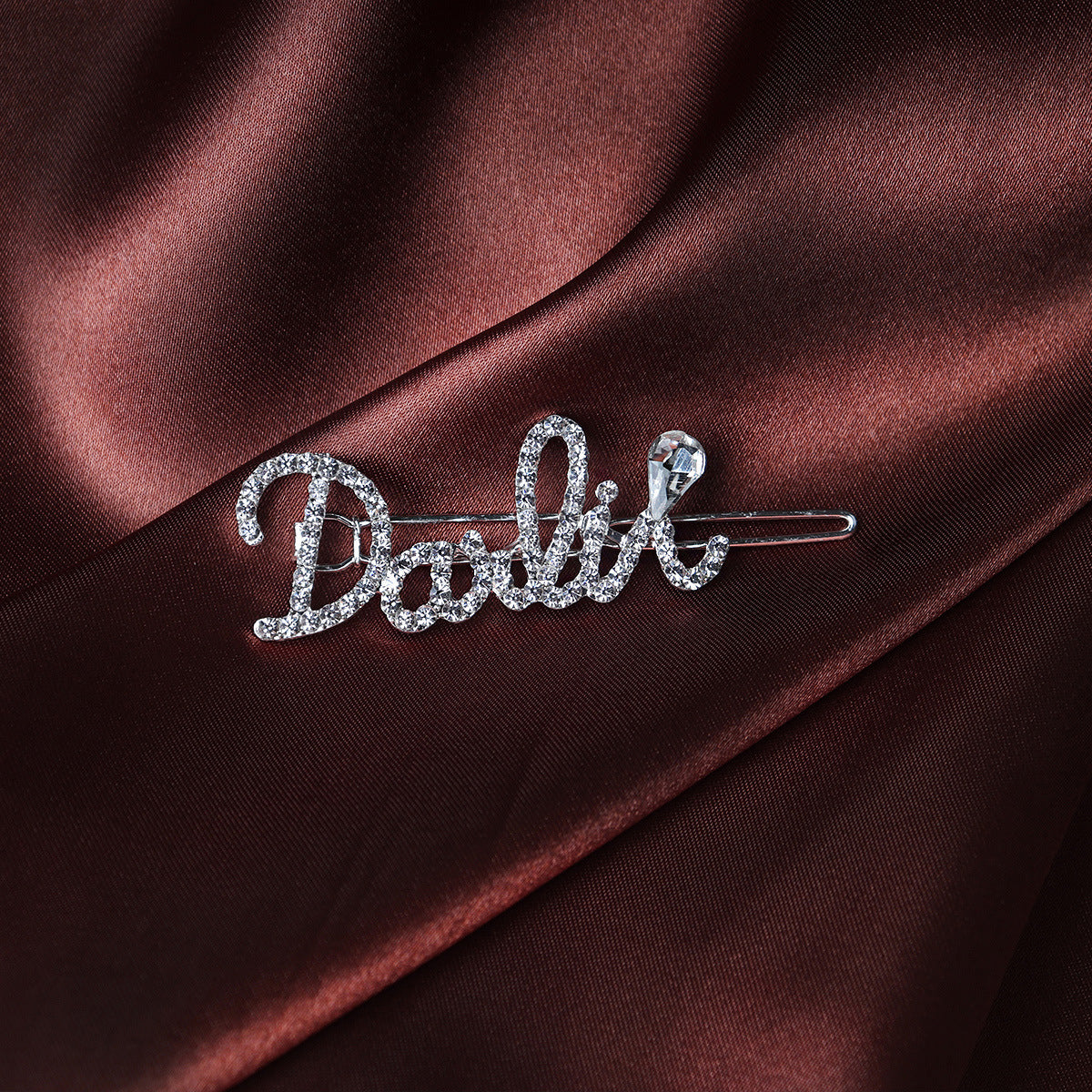 HKM-266131 Chic Alloy Rhinestone Hairpin with Alphabet Design for Women
