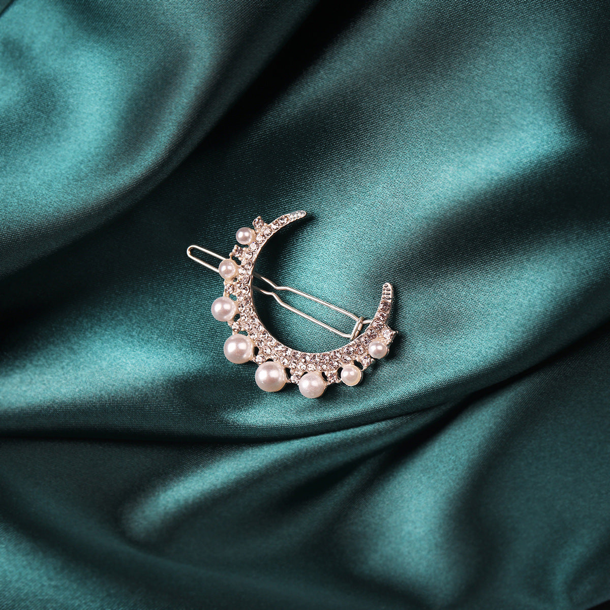 HKM-266131 Chic Alloy Rhinestone Hairpin with Alphabet Design for Women
