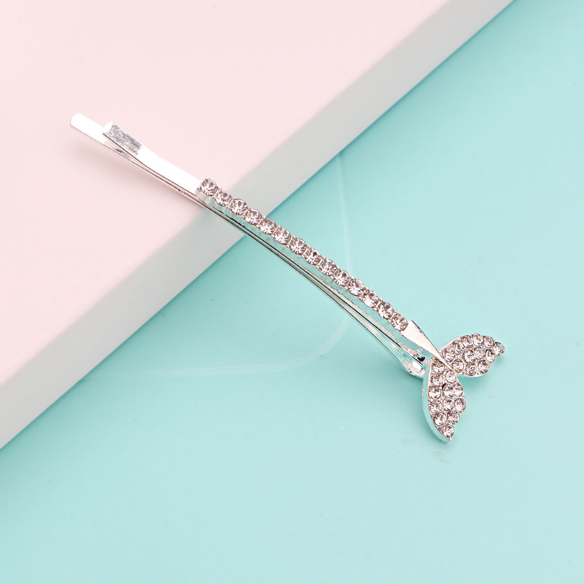 HKM-266131 Chic Alloy Rhinestone Hairpin with Alphabet Design for Women