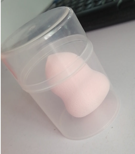 HKM-091411 Water Drop Shape Powder Puff for Smooth Makeup Application – Eco-Friendly Polyurethane Foundation Sponge – Single Pack