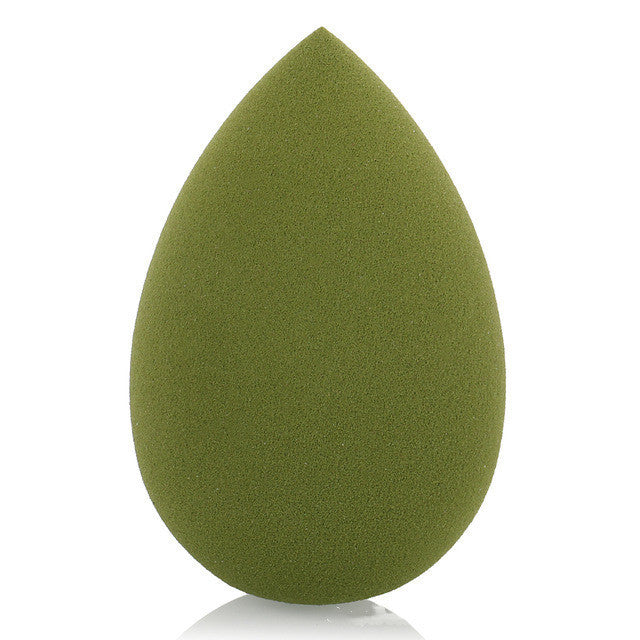 HKM-091411 Water Drop Shape Powder Puff for Smooth Makeup Application – Eco-Friendly Polyurethane Foundation Sponge – Single Pack