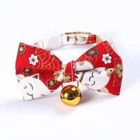 HKM-471763 Shiba Inu Cartoon Pattern Adjustable Pet Bow Tie - Nylon, 17-30cm
