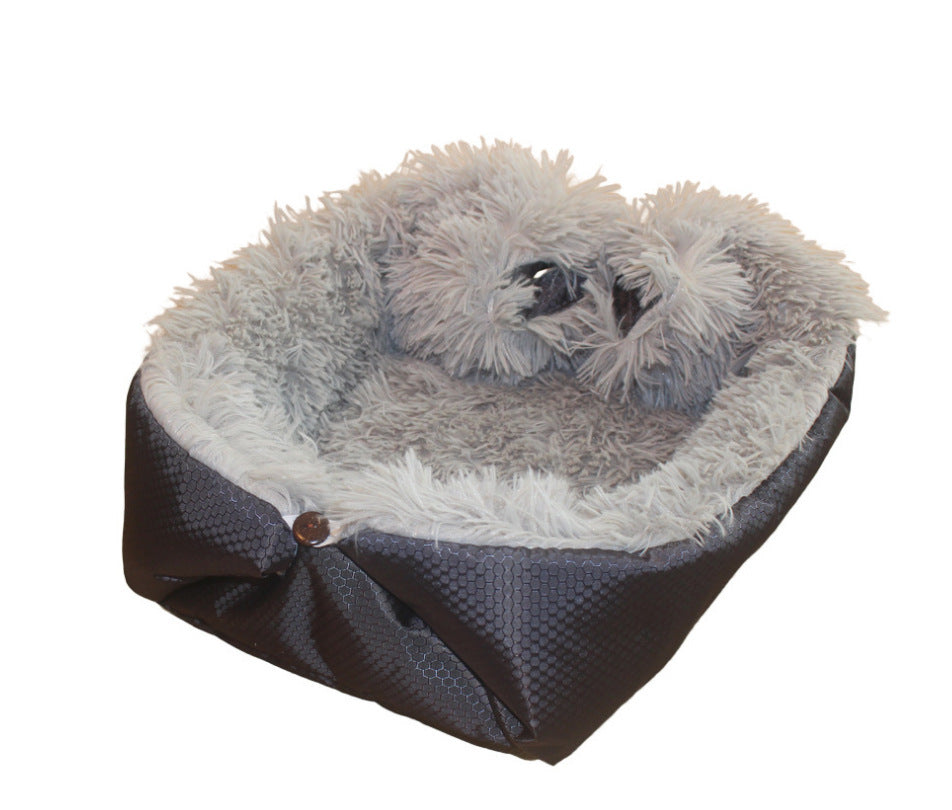 HKM-473043 Soft Fleece Pet Bed Mat for Dogs and Cats - Warm, Foldable Cushion for Cozy Sleep