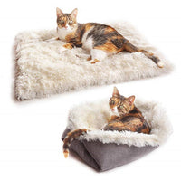 HKM-473043 Soft Fleece Pet Bed Mat for Dogs and Cats - Warm, Foldable Cushion for Cozy Sleep