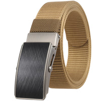 HKM-127123 Men's Leather and Nylon Belt Strap with Buckles - Model Ly36-23558-1